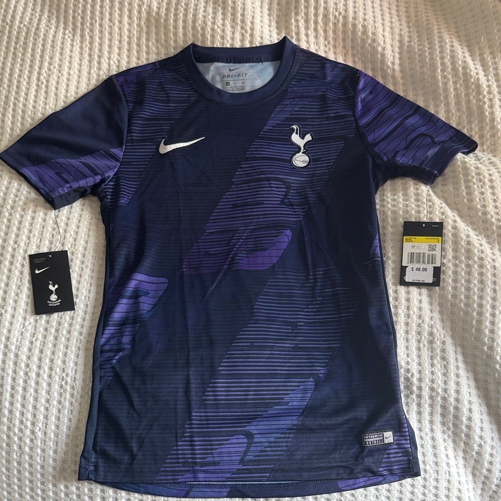 Nike Purple and Blue Spurs Training Soccer Jersey Never Worn